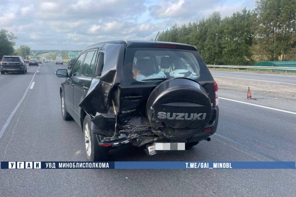 Столкновение двух автомобилей произошло в Минском районе