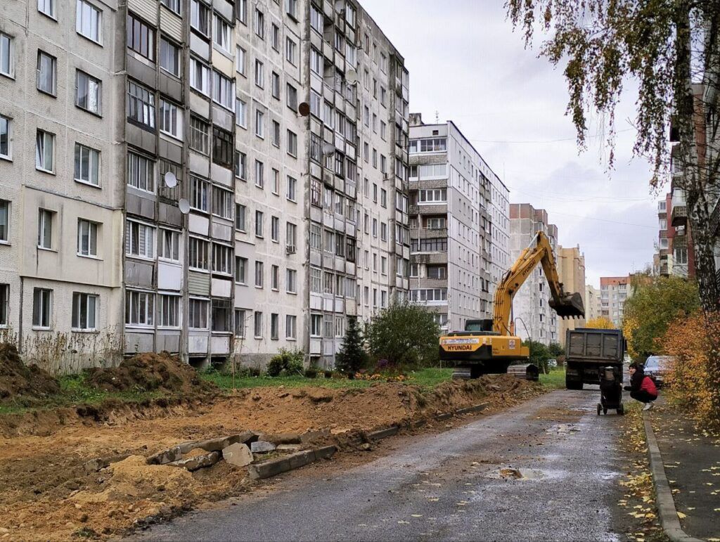 В Мачулищах начался капитальный ремонт дороги