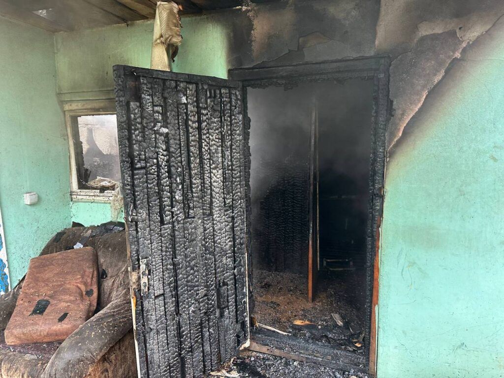 Печь в бане стала причиной пожара в деревне Городище