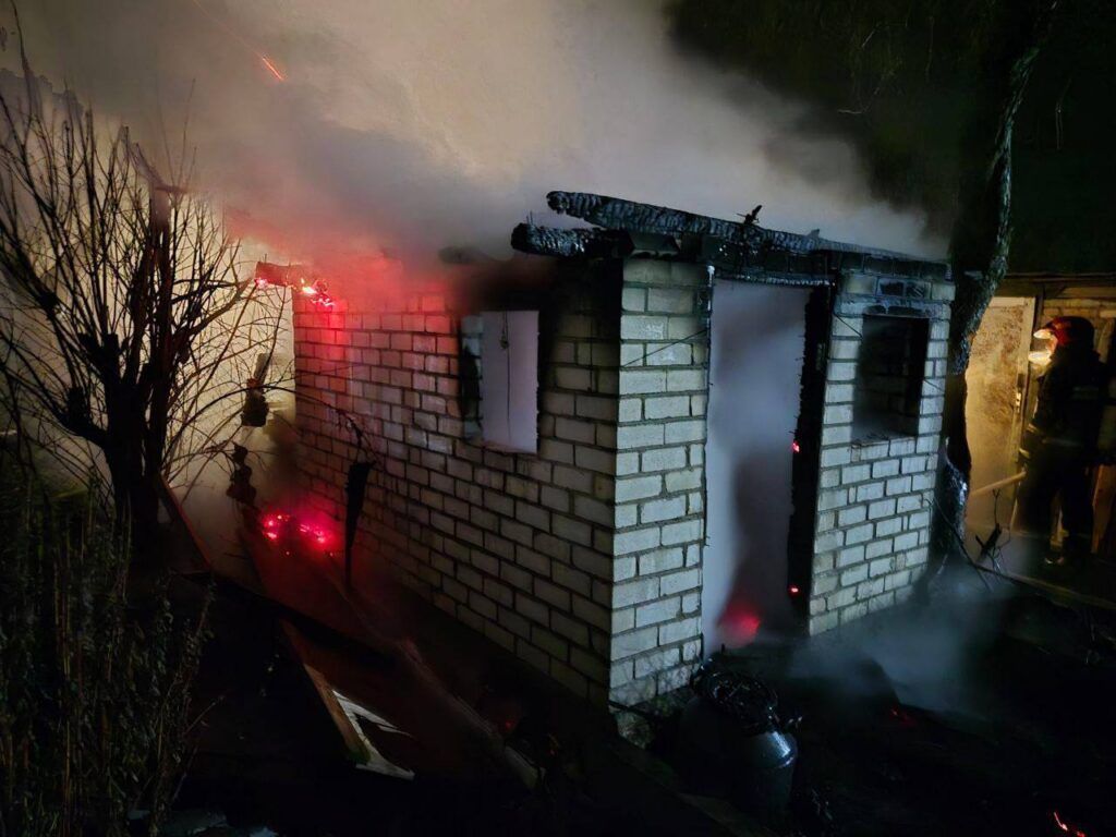 В Минском районе сгорела баня