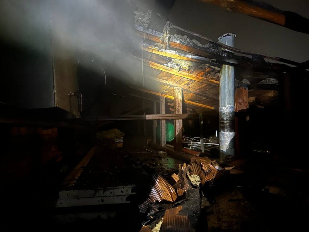 В Раубичах из-за печи загорелась баня