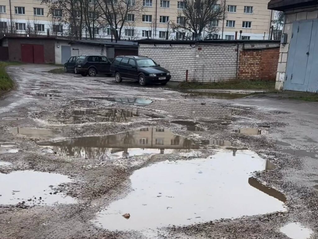 В гаражном кооперативе аг. Лесной приведут в порядок подъездные пути