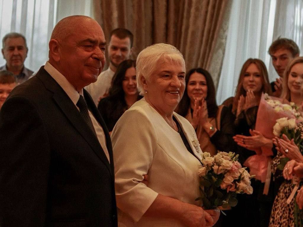 Супруги из Ждановичей повторили свадебные клятвы в золотую годовщину