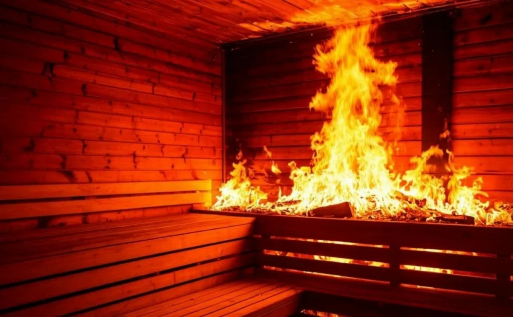 В Ждановичах сгорела баня. Причина устанавливается