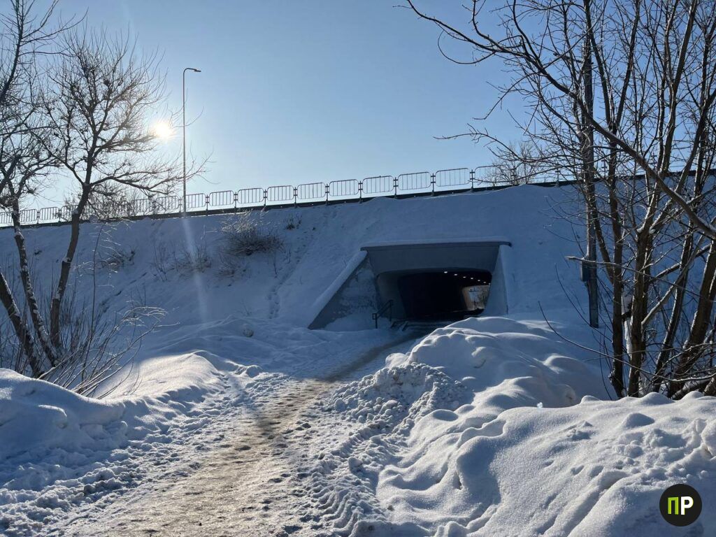 «Ледяной квест» в Заславле: подземный переход стал опасным из-за плитки