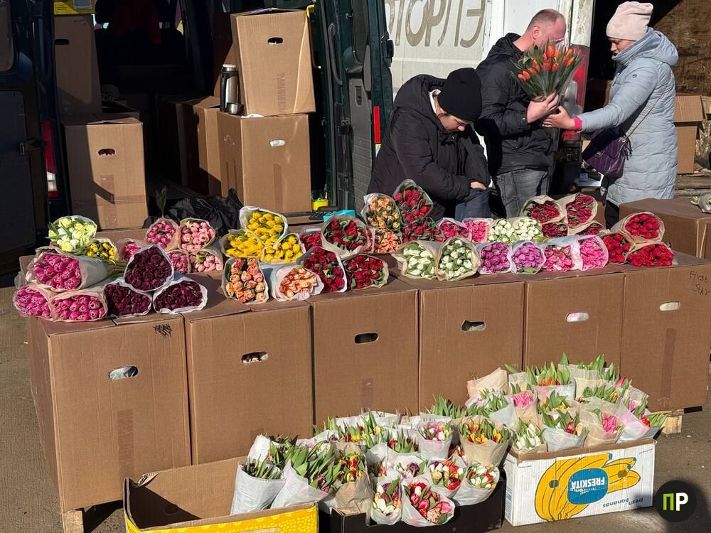 Сколько на Таборах стоят цветы перед 8 Марта — цена вас удивит