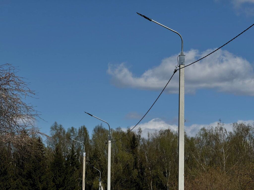 В Мачулищах появилась новая линия освещения